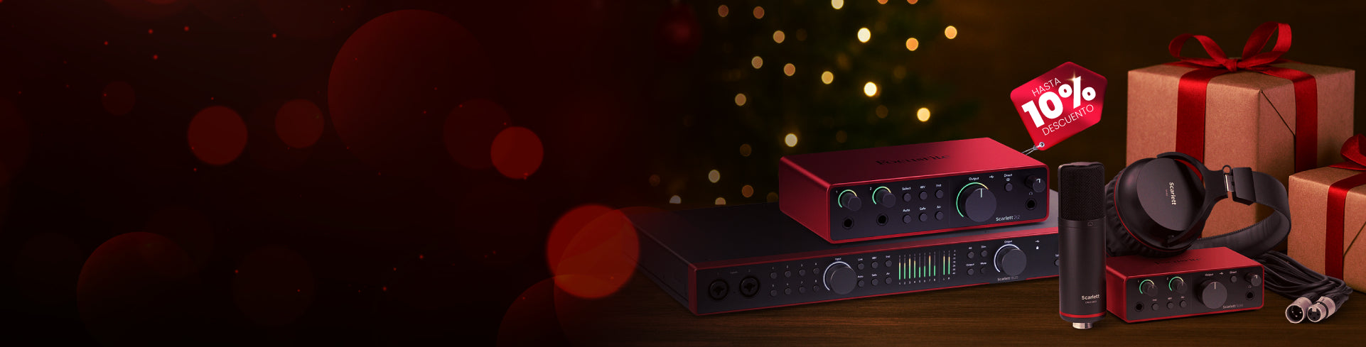 Interfaces Scarlett y regalos