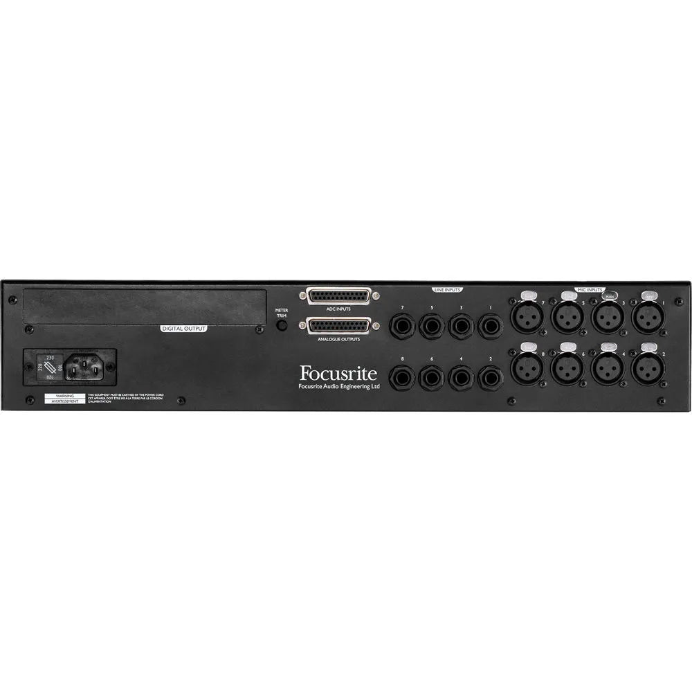 ISA 828 MKII Preamplificador de Micrófono vista posterior