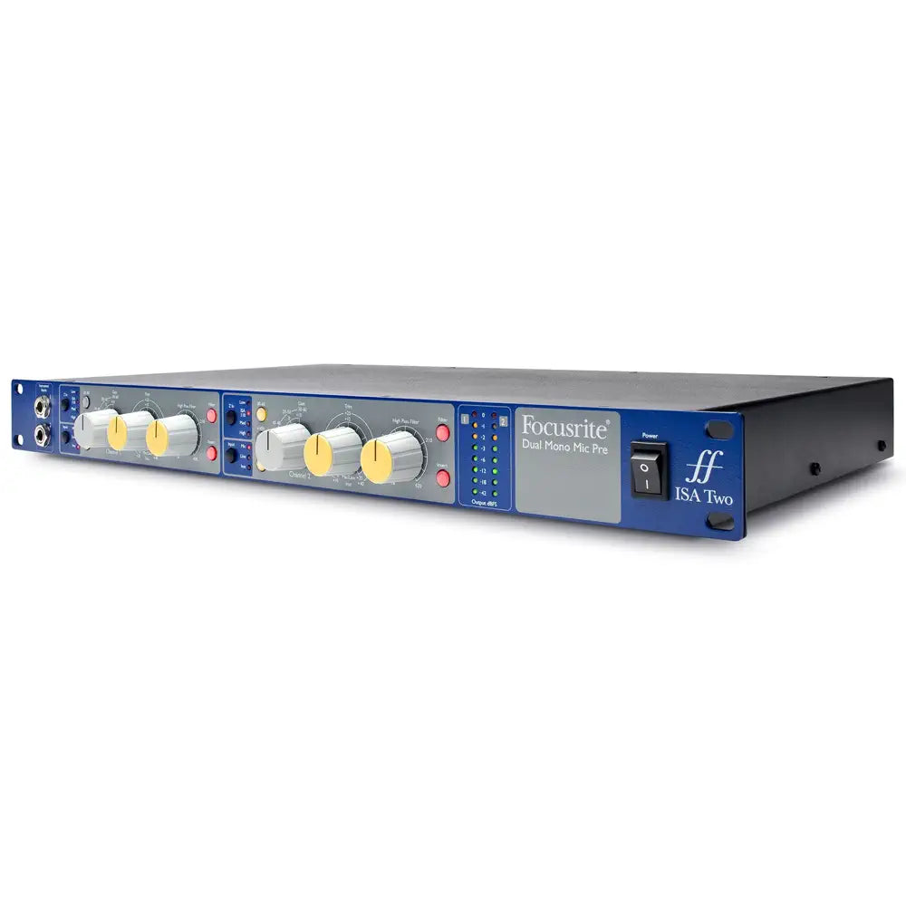 ISA Two Preamplificador de Micrófono de dos canales vista lateral derecha