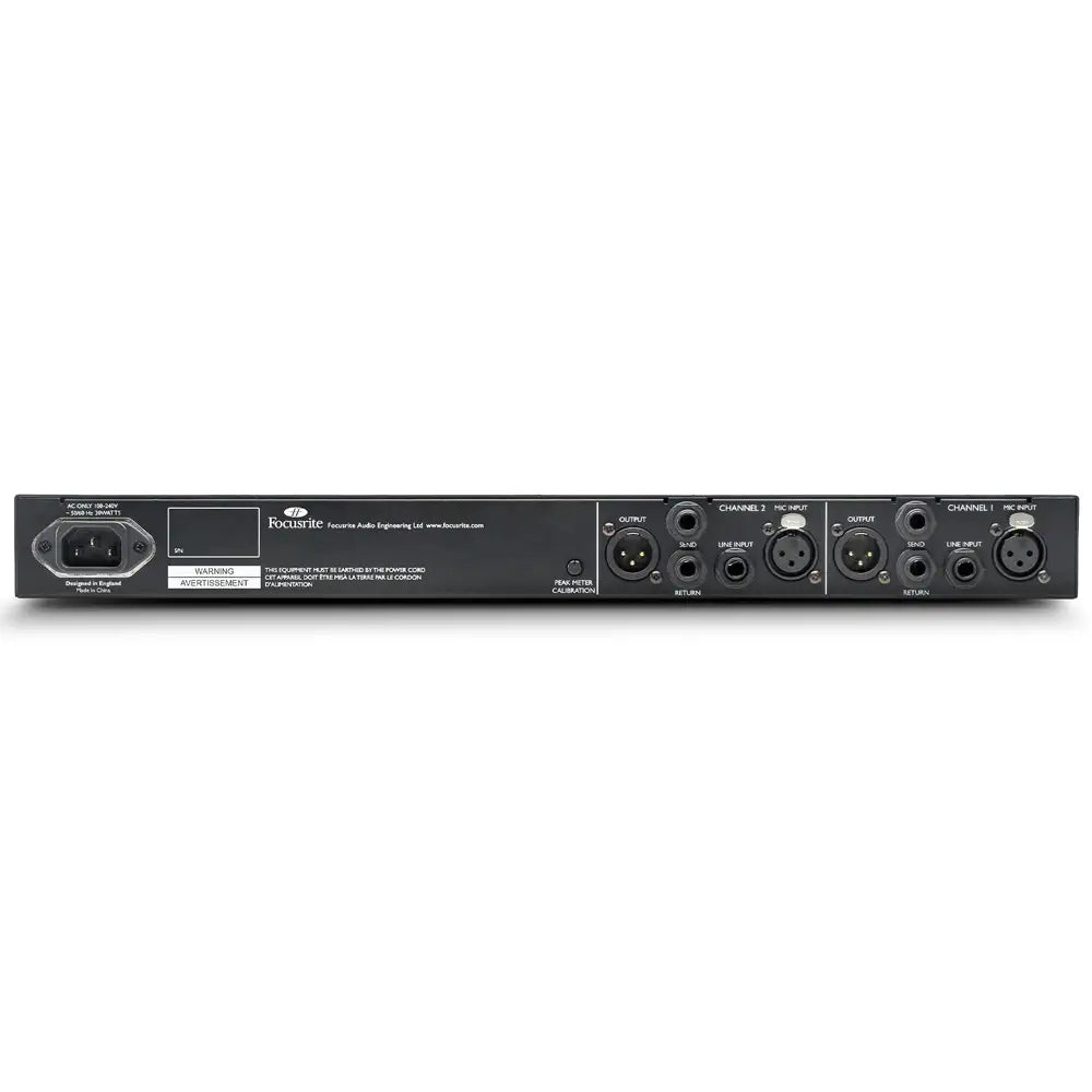 ISA Two Preamplificador de Micrófono vista posterior y conexiones