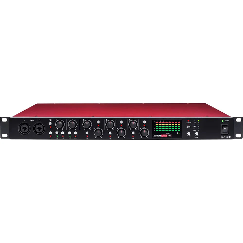 Scarlett Octopre Preamplificador de Micrófono vista frontal