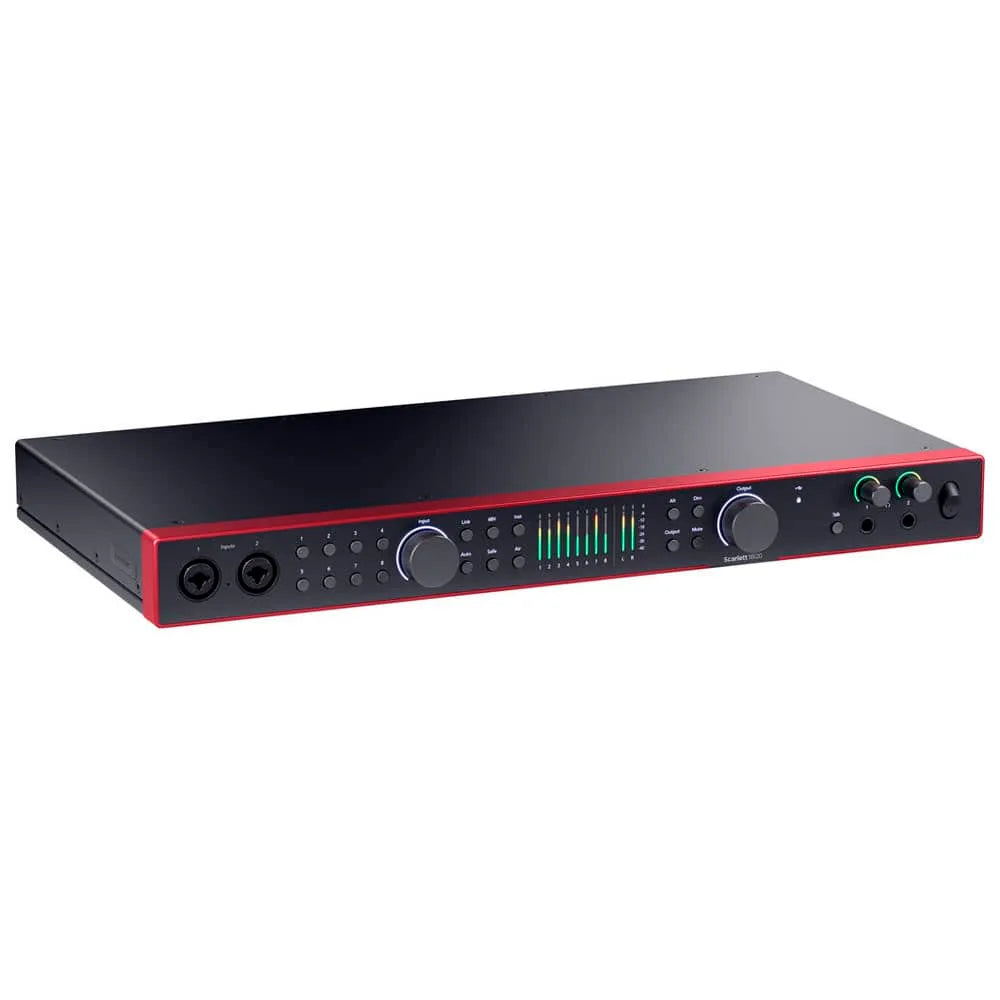 Interfaz de Audio/MIDI Scarlett 18i20 vista de perfil