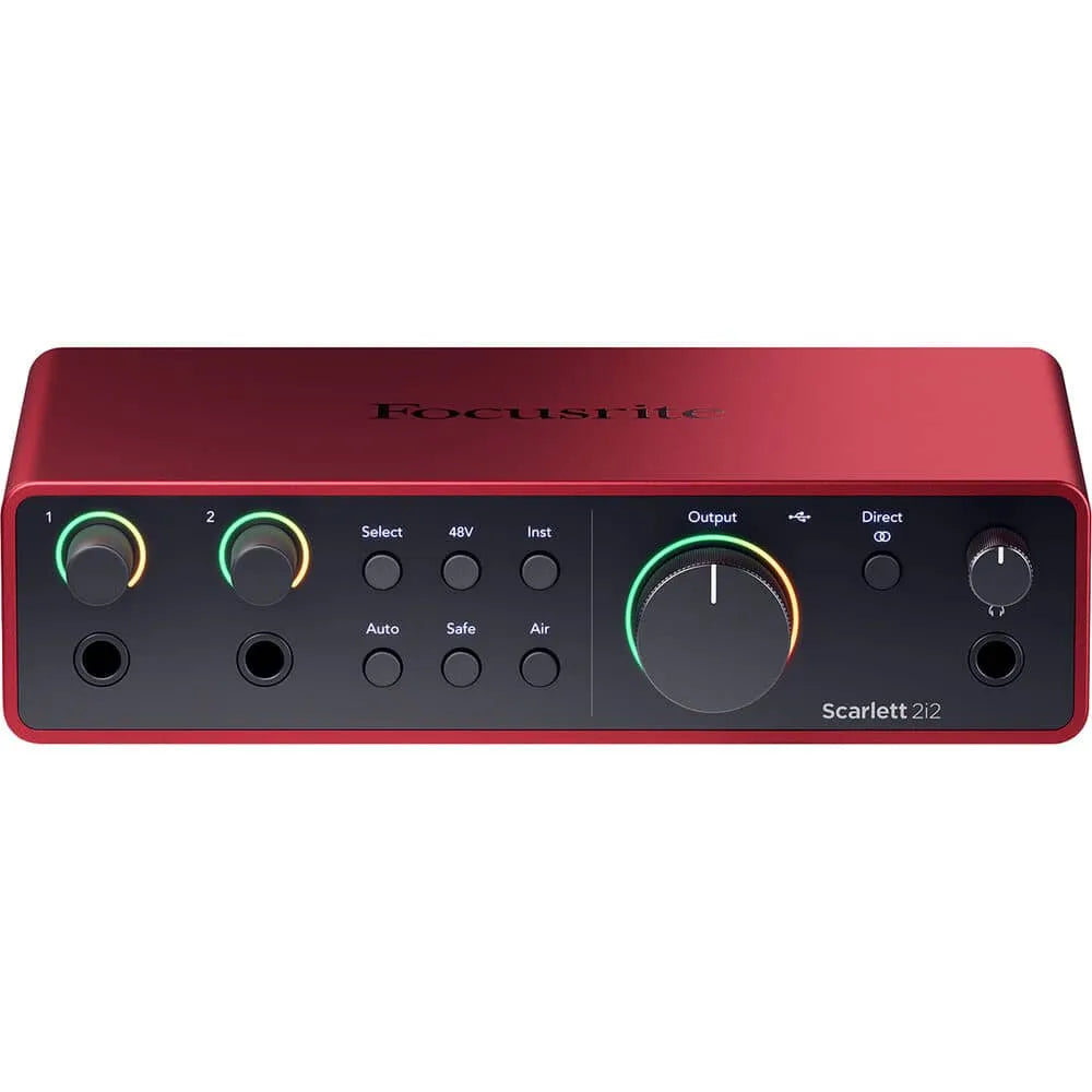 Focusrite Scarlett 2i2 4ta Gen Interfaz de audio USB vista frontal